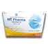 HT PHARMA  Earloop Mask 3ply 50pcs/ Box Level 2- Blue 99% Efficiency